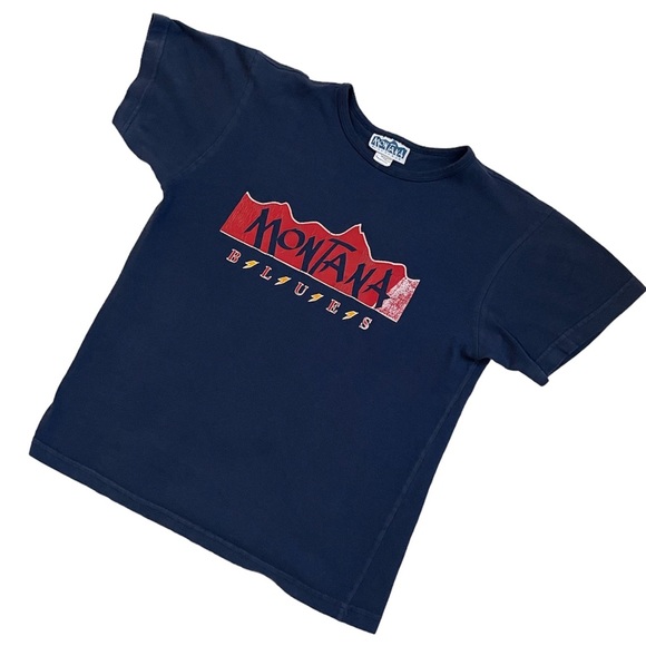 Vintage Y2k Montana Blues dark blue tee - Picture 12 of 14